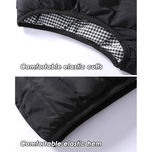 Mens Puffer Vest Quilted Outerwear Winter Warm Down Puffy Vests Lightweight Casu - Picture 5 of 5